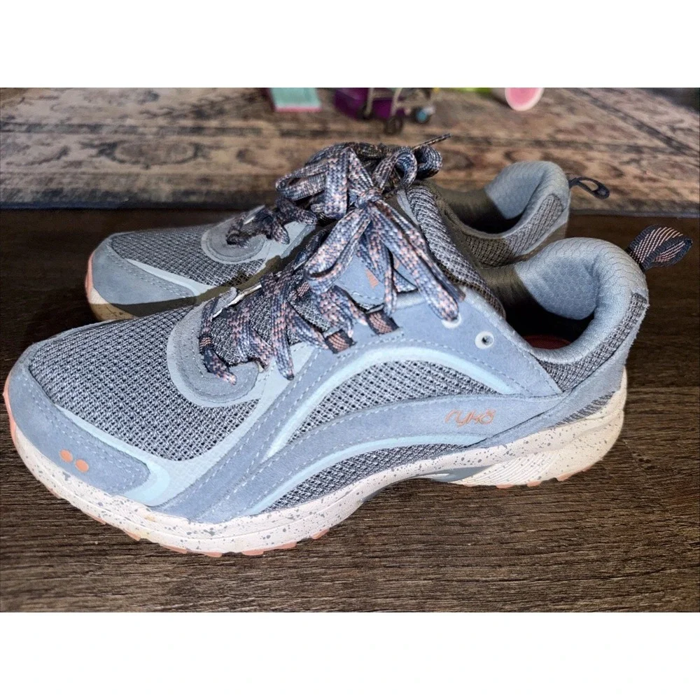 Ryka Sky Walk Trail Blue Grey Gray Women's Size 7.5